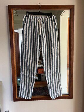 Alex Crane Linen Bo Pants/Big Wave men's size small - like new